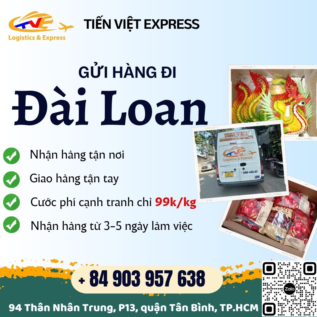 Gửi hàng đi Đài Loan - Tiến Việt Express